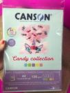 Bloco colorido candy canson 120g 15fls collection Bloco colorido candy canson 120g 15fls collection