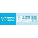 Bloco controle 2 corpos Animativa 140x50mm com 100 folhas