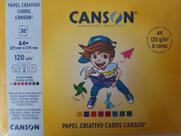 Bloco criativo 120g Canson colorido com 32 folhas Bloco criativo 120g Canson colorido com 32 folhas