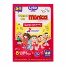 Bloco Criativo A4 Lyke Turma da Monica 8 cores 110grs 32 fls Bloco Criativo A4 Lyke Turma da Monica 8 cores 110grs 32 fls
