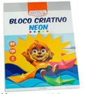 Bloco Criativo BRW de Folhas A4 Neon 5 Cores 25 Folhas