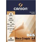 Bloco Croquis Papel Manteiga A3 40 Gramas Creme c/ 50 Folhas - Canson