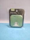 Bloco de adesivo verde de gato colante c/ 75 folhas