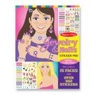 Bloco de adesivos Melissa & Doug, joias e unhas com mais de 360 adesivos