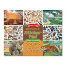 Bloco de Adesivos Reutilizáveis Melissa & Doug - Selva e Savana (175+)