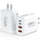 Bloco de carregador rápido de parede USB C de 40 W e 4 portas tipo C para iPhone
