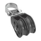 Bloco de chumbo de suporte duplo Barton Marine tamanho 2 Bloco de chumbo de suporte duplo Barton Marine tamanho 2