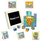 Bloco de construção de brinquedos Magnetic Cubes PicassoTiles 6 em 1 para crianças