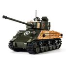 Bloco de construção Toy DAHONPA Sherman M4A3 Main Battle Tank