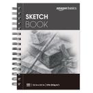 Bloco de desenho Amazon Basics 100 folhas, 5,5 x 8,5 polegadas, 100 g/m², branco Bloco de desenho Amazon Basics 100 folhas, 5,5 x 8,5 polegadas, 100 g/m², branco