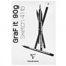 Bloco de Desenho Clairefontaine Graf It 90g/m² A4