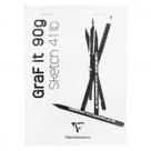 Bloco de Desenho Clairefontaine Graf It 90g/m² A6