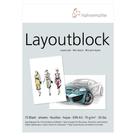 Bloco de Desenho Hahnemuhle Layout Pad A3 75 Folhas Bloco de Desenho Hahnemuhle Layout Pad A3 75 Folhas