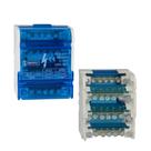 Bloco de Distribuição Modulr com 4 Barramentos X 7 Ligações - 125A - Fixação Trilho DIN (S112-03) Bloco de Distribuição Modulr com 4 Barramentos X 7 Ligações - 125A - Fixação Trilho DIN (S112-03)