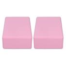Bloco de ioga LBEC rosa de 2 peças de espuma 15x22,5x7,5cm