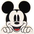Bloco de madeira Shelf Sitter Decor Disney Mickey Mouse Head