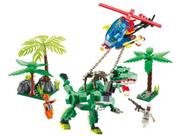 Bloco de Montar 289 Peças Xalingo - Dino Saga Captura Rex