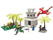 Bloco de Montar 451 Peças Xalingo - Dino Saga Fronteira de Segurança Bloco de Montar 451 Peças Xalingo - Dino Saga Fronteira de Segurança