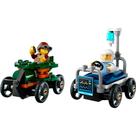 Bloco de Montar - City Carro de avião vs cama de hospital - 70 peças - LEGO