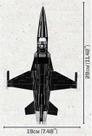Bloco de Montar Cobi Caça MiG-28 Filme Top Gun 332 peças Bloco de Montar Cobi Caça MiG-28 Filme Top Gun 332 peças