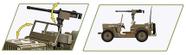 Bloco de Montar Cobi Jeep Willys MB 132 peças
