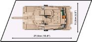 Bloco de Montar Cobi Tanque Americano M1A2 Abrams 975 peças