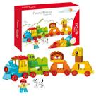 Bloco de Montar Cubic Jr. Trem Zoológico Animais 50 Peças +2 Anos Multikids - BR2250 Bloco de Montar Cubic Jr. Trem Zoológico Animais 50 Peças +2 Anos Multikids - BR2250