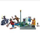 Bloco de Montar De Volta Para o Futuro Parte II - Com Fuga de Skate Playmobil - 70634