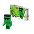 Bloco de Montar Defensor Verde Ref 348 GGB Brinquedos presente dia das crianças