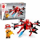 Bloco De Montar Drone Bombeiros Em Ação - Coleção Mine City