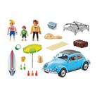 Bloco de Montar Fusca Azul Volkswagen Beetle 52 Peças Playmobil - 70177