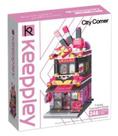 Bloco de Montar Keepplay Loja de Cosméticos City Corner 348 peças Bloco de Montar Keepplay Loja de Cosméticos City Corner 348 peças