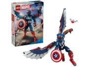 Bloco de Montar - Marvel - Figura do Capitão América - 359 peças - LEGO