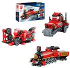 Bloco de Montar Qman Mestre do Poder Combo Transportes 3 em 1