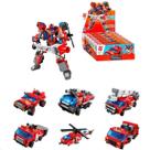 Bloco de montar Set The Legend of Chariot Bombeiro 06 cx montam 1 Qman 1416-QM000111