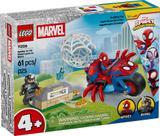 Bloco de Montar - Spidey em sua Motocicleta vs Rhino M BRINQ
