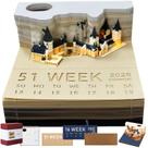 Bloco de Notas 3D Calendário SwankyStyle Castelo Mágico 2026