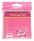 Bloco de Notas Adesivo Pink Vibes Lista 76x76mm 100 Folhas Leoarte Bloco de Notas Adesivo Pink Vibes Lista 76x76mm 100 Folhas Leoarte
