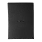 Bloco de Notas Boutique Capa Couro Preta Rhodia 5.5x22cm