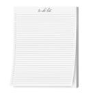 Bloco de notas da lista de tarefas S Superfine Printing College-Ruled A4 Bloco de notas da lista de tarefas S Superfine Printing College-Ruled A4