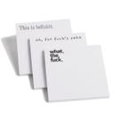 Bloco de notas Funny Sticky Note What The F* ck Sticky, Oh, for Fuck's Sake Novelty Notepad, acessórios de mesa Funny Sassy Rude, presentes para amigos, colegas de trabalho e chefes (3 unidades)