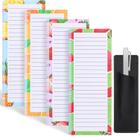 Bloco de Notas Magnético Thboxes 4 Unidades 200 Folhas Estampa de Frutas Bloco de Notas Magnético Thboxes 4 Unidades 200 Folhas Estampa de Frutas