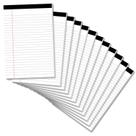 Bloco de notas PINJINGPRO Legal Pads, pacote com 12, 5x8", 30 folhas