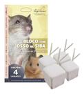 Bloco de Osso De Siba 4 Unidades Roedores Pequenos 40g