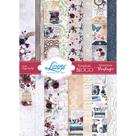 Bloco de Papel A4 para Scrapbook 21x29,7cm Sba4-006 Memórias Vintage Litoarte