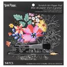 Bloco de papel artístico Brea Reese Scratch Mystical 12 Designs 8x8in