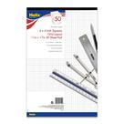 Bloco de papel bond Maped 28 x 43 cm com grade, 50 folhas