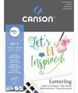 Bloco de Papel Canson Lettering Mix Media 200g 20 Folhas