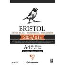 Bloco de Papel Desenho Bristol A3 205G/M² CLAIREFONTAINE, Branco Bloco de Papel Desenho Bristol A3 205G/M² CLAIREFONTAINE, Branco