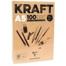 Bloco de Papel Kraft Clairefontaine 90g/m³ A5